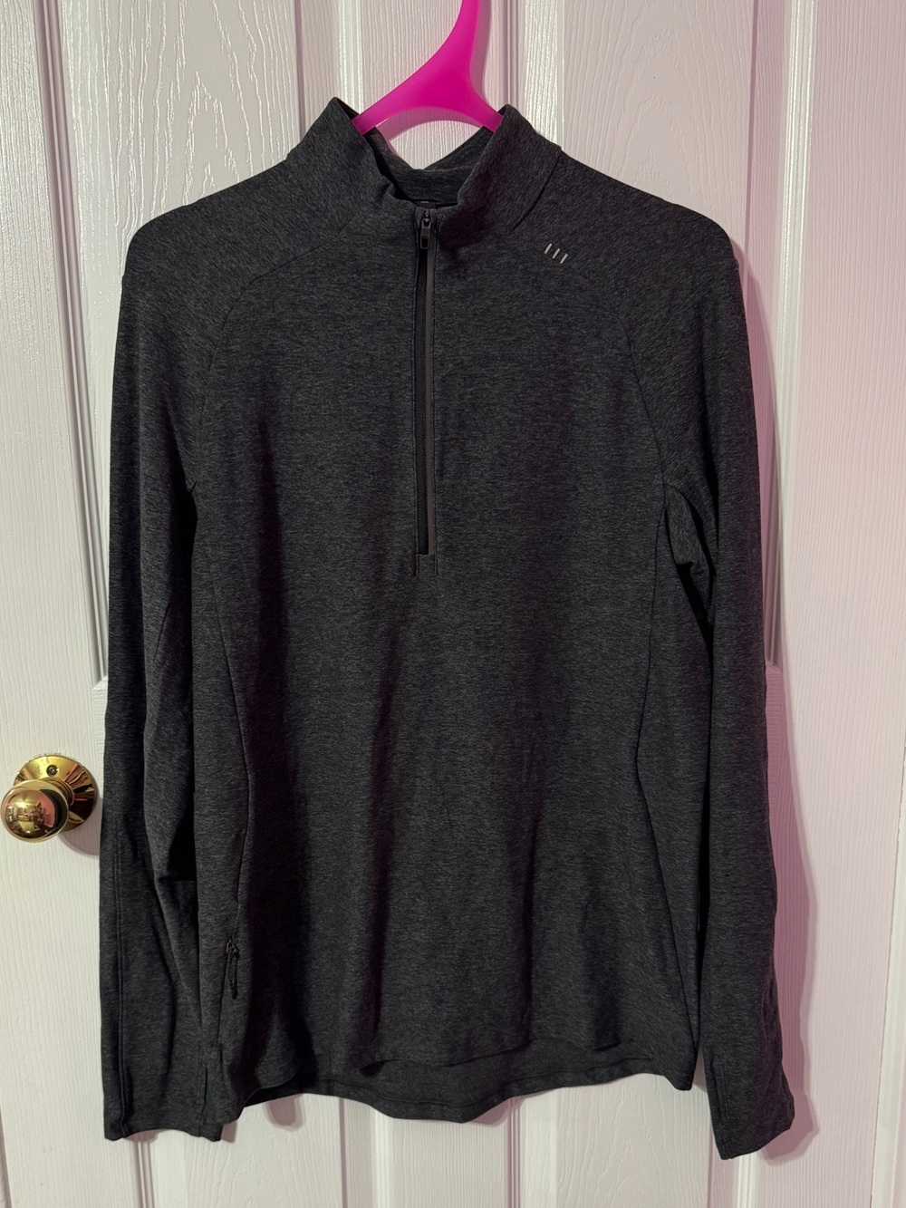 lululemon athletica Men's Dark Gray Half-Zip Pullover